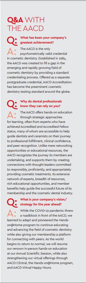 q&a with the aacd